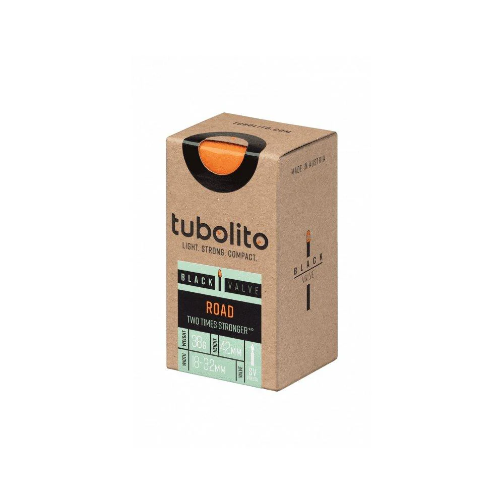 Tubo-Road 700C 18-32mm, 42mm Bike Inner Tube - Black - Image 2