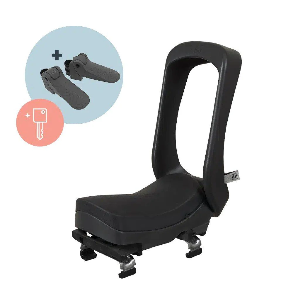 Junior Bike Seat With Frame Mount - Black