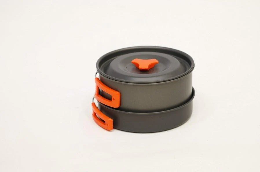 Hard Anodised 2 Person Cook Kit - Grey - Image 3