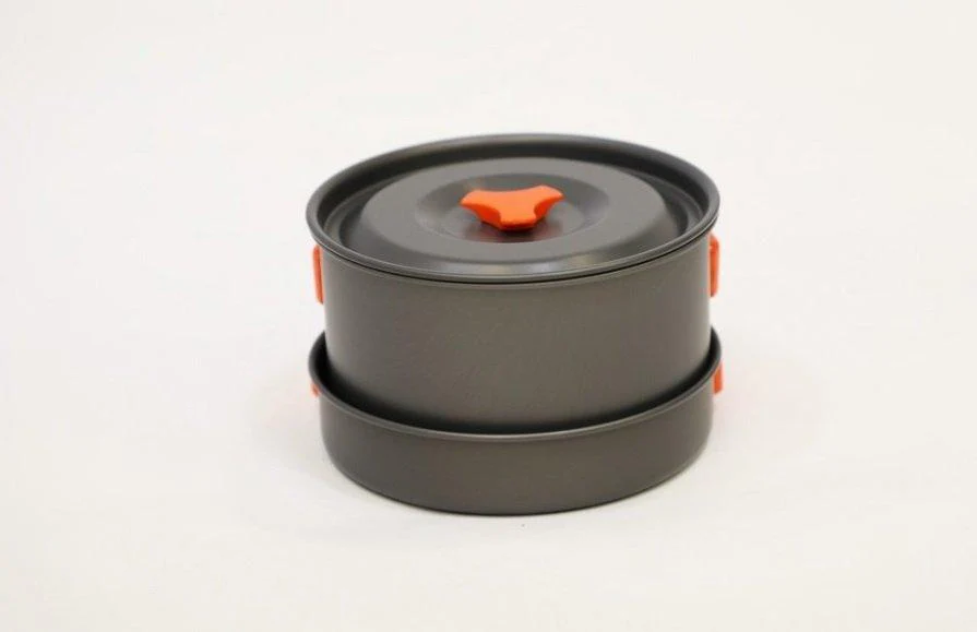 Hard Anodised 4 Person Cook Kit - Grey - Image 3