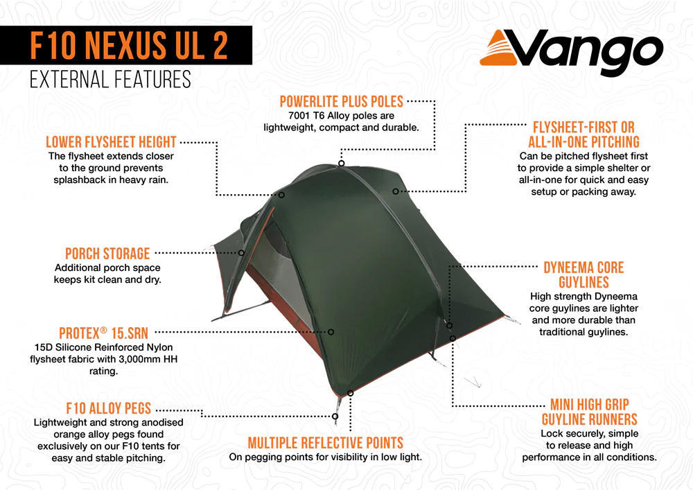 Nexus UL 2 2-person Tent - Green - Image 13