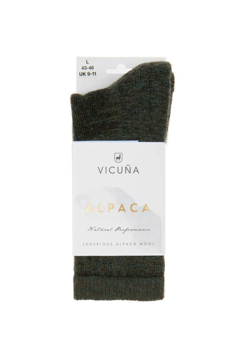 Alpaca Highland Fully Cushioned Sock - Green - Image 2