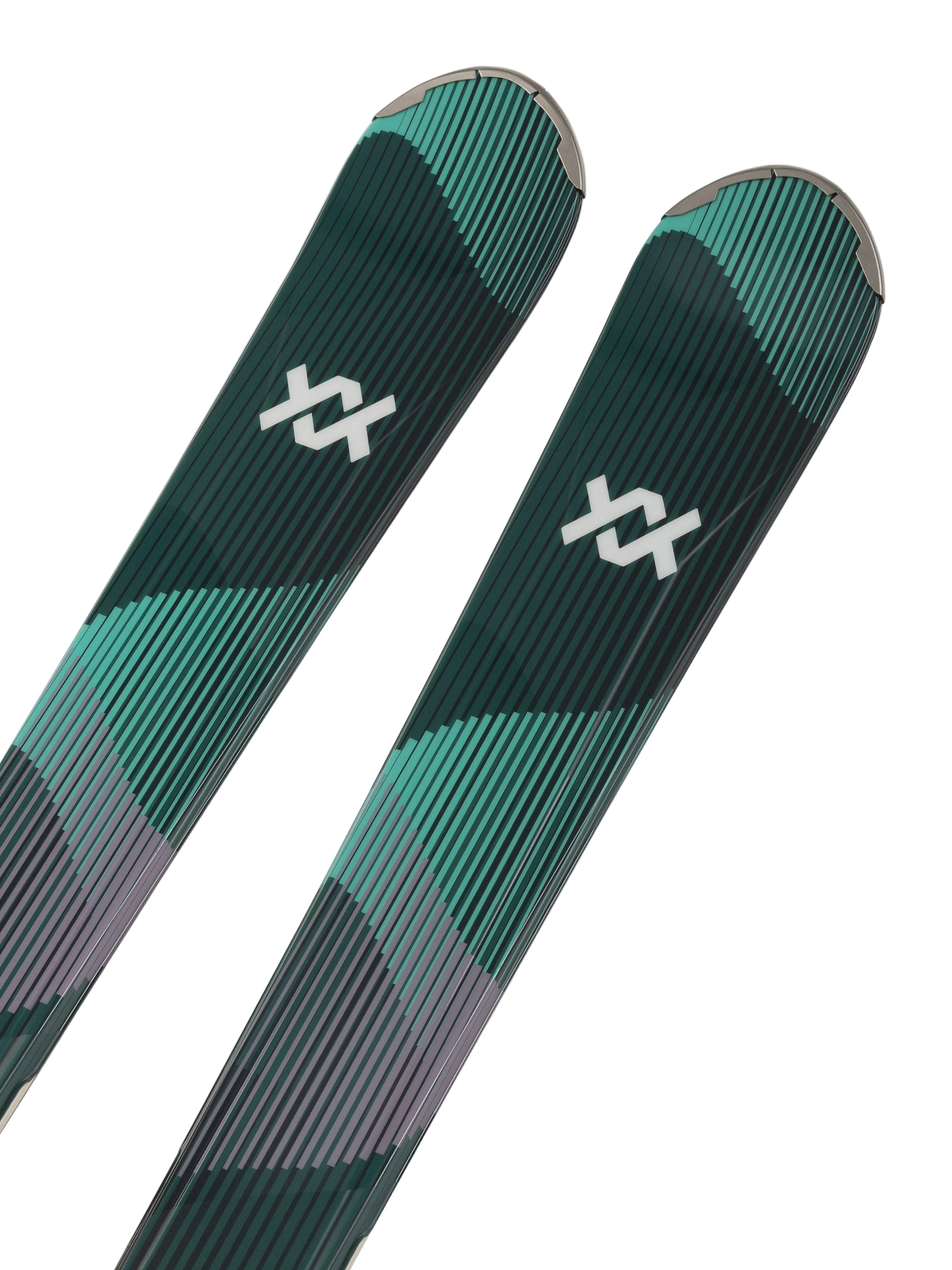 Women's Shine 76 with VMotion 10 Binding - Green / Black - Image 5