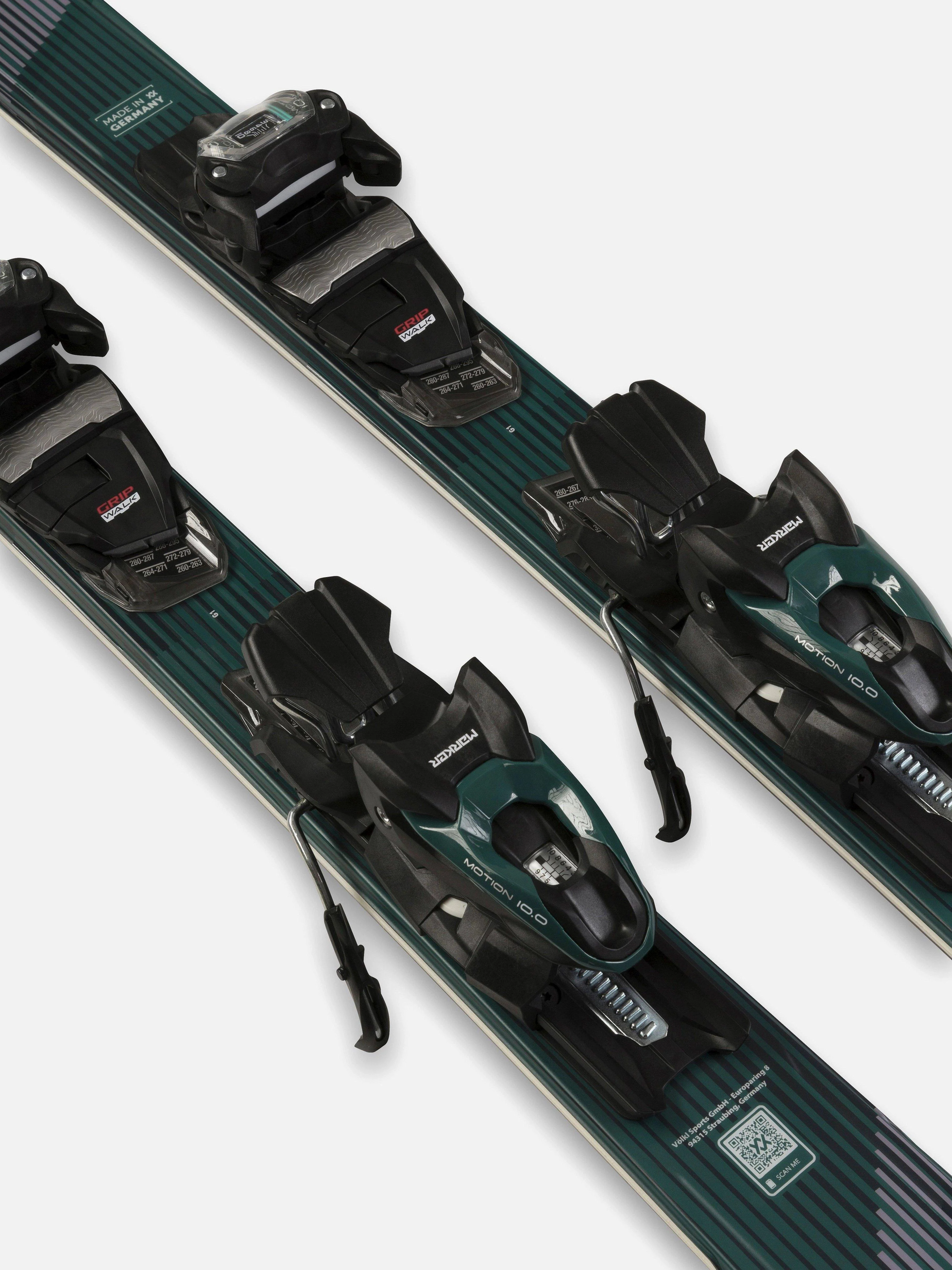 Women's Shine 76 with VMotion 10 Binding - Green / Black - Image 6