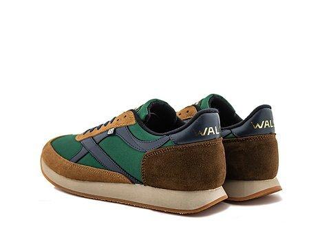 Men's Whirlwind Trainers - Navy/Brown/Green - Image 4