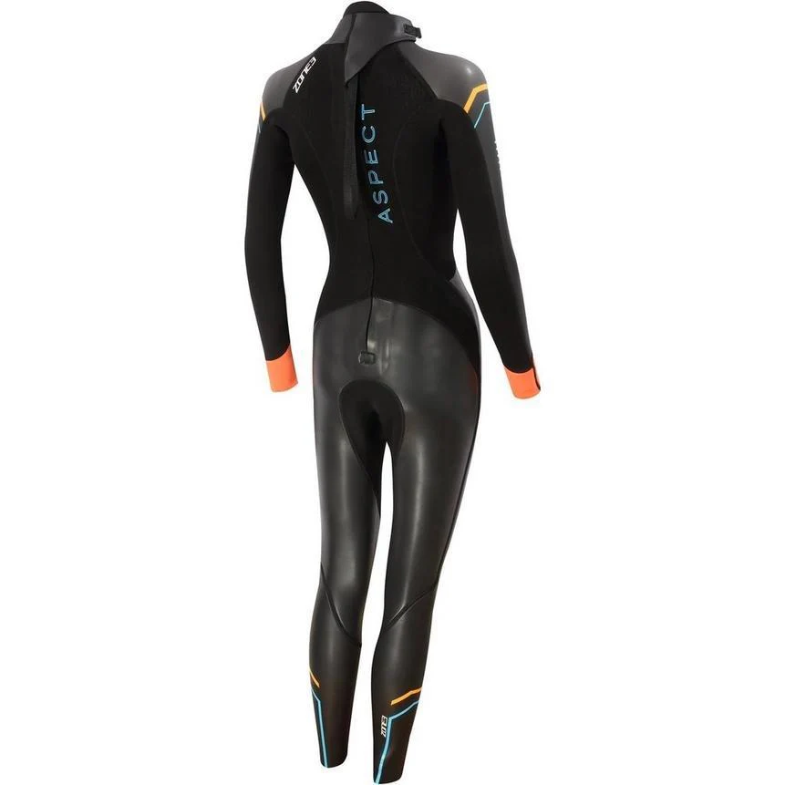 Women's Aspect Wetsuit - Black/Blue/Orange - Image 2